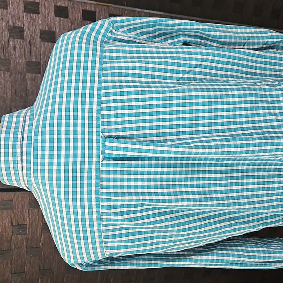 Chaps Blue Checkered Men's Shirt Size Large - Picture 7 of 13
